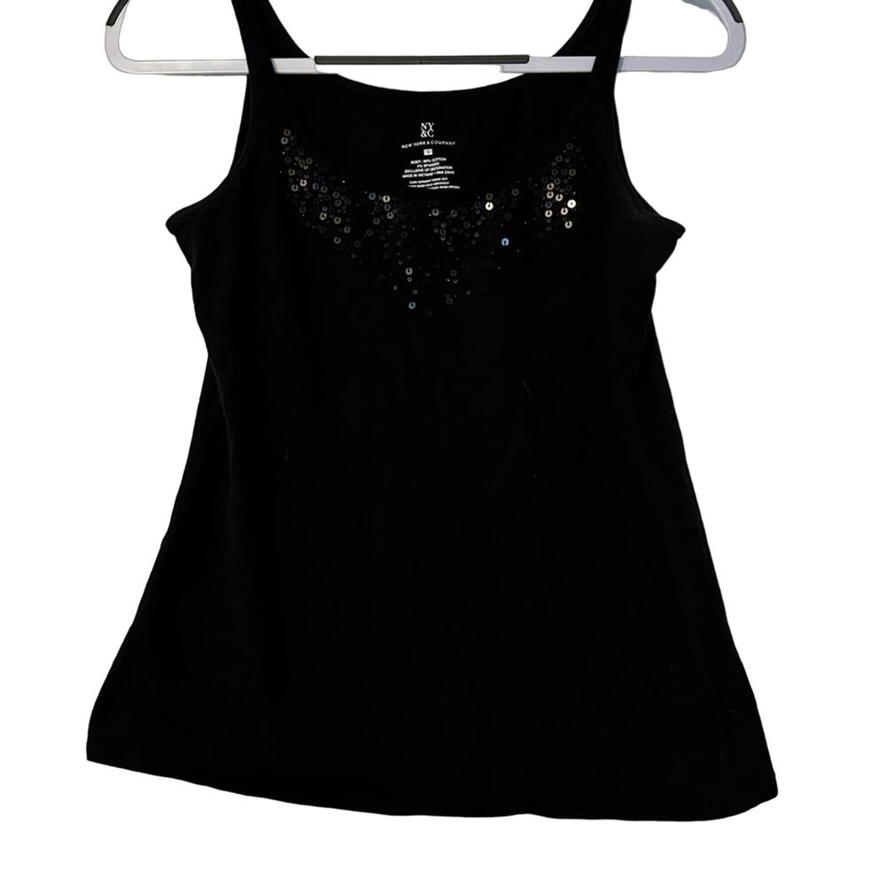 New York and Company Black and Gray Tank Tops Size Small